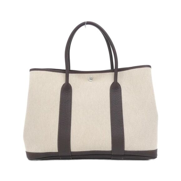 Hermes Garden Party Toile Ash Buffle Skipper Bag - Picture 1 of 5